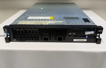 Supercomputer rack server representing reserved AI compute capacity for open-source AI labs