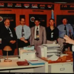 A security operations center exhibit, representing monitored AI agent activity and accountability