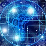 Abstract illustration of an artificial intelligence brain, representing AI security and governance controls