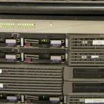 Server rack equipment representing networked infrastructure where future AI agents may interact.
