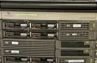 Server rack equipment representing networked infrastructure where future AI agents may interact.