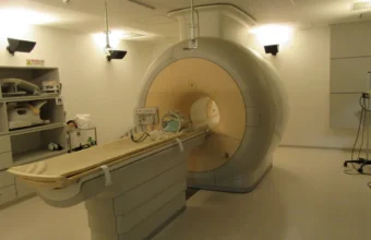 MRI scanner representing brain-imaging experiments used in neuroscience research