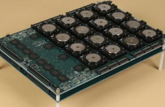DARPA SyNAPSE brain-inspired chip board representing neuromorphic edge AI hardware