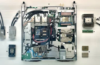 GPU blade with glycol cooling representing systems infrastructure for MoE fine-tuning