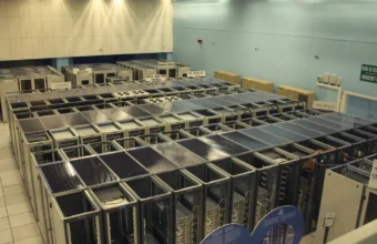 CERN datacenter server racks, representing standardized RHEL golden image infrastructure