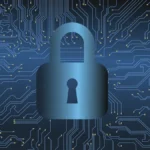 Padlock over a circuit board representing WordPress supply-chain security risk