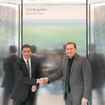 IBM Quantum System Two quantum computing hardware at its Ikerbasque inauguration in Donostia-San Sebastian