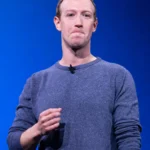 Mark Zuckerberg speaking on stage at Facebook's F8 developer conference