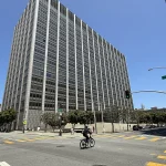 Exterior of the Phillip Burton Federal Building and U.S. Courthouse in San Francisco, home of the federal court where the Sony Music and Warner Chappell lawsuit against Anthropic was filed