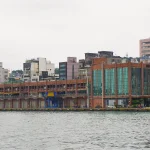 The Taiwan International Ports Corporation building at Keelung Harbor, the northern Taiwan port city where prosecutors indicted nine people over alleged AI server smuggling to China