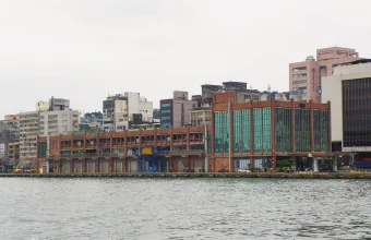 The Taiwan International Ports Corporation building at Keelung Harbor, the northern Taiwan port city where prosecutors indicted nine people over alleged AI server smuggling to China