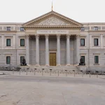 The Congress of Deputies building in Madrid, Spain's national parliament