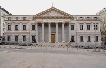 The Congress of Deputies building in Madrid, Spain's national parliament