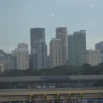 Skyline of Bonifacio Global City skyscrapers in Metro Manila, Philippines, a hub for the country's outsourcing and technology industries