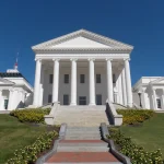 The Virginia State Capitol in Richmond, where Governor Spanberger signed Executive Order 22 on data center accountability