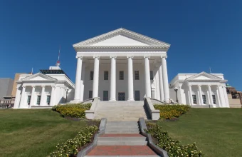 The Virginia State Capitol in Richmond, where Governor Spanberger signed Executive Order 22 on data center accountability